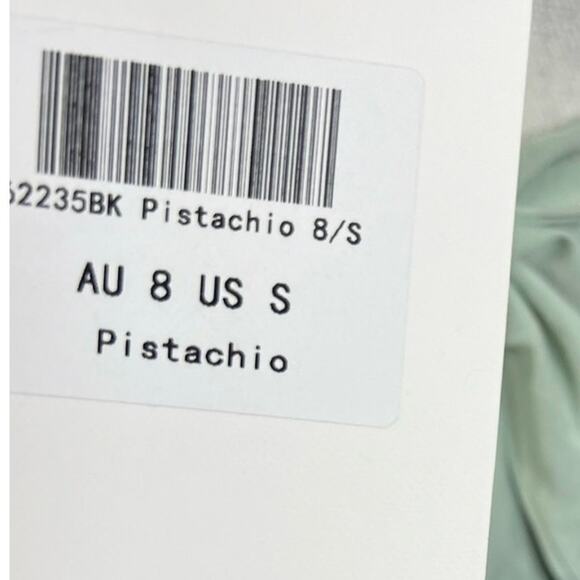 Indikah green crop top coquette boho festival NEW puff sleeve summer soft girl - Picture 10 of 10